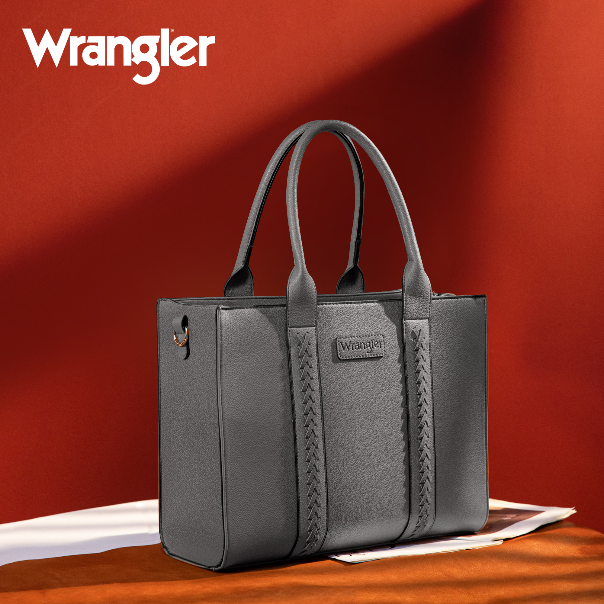 Wrangler Tote Bag for Women Zipper Shoulder Handbag - Cowgirl Wear