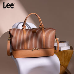 LEE Striped Collection Canvas Duffle Bag