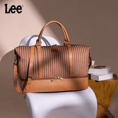 LEE Striped Collection Canvas Duffle Bag
