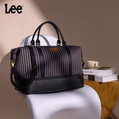 LEE Striped Collection Canvas Duffle Bag