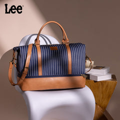 LEE Striped Collection Canvas Duffle Bag