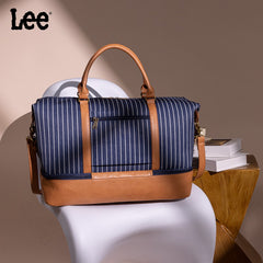 LEE Striped Collection Canvas Duffle Bag