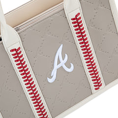 MLB Atlanta Braves Team Whipstitch Tote/Crossbody-Camel