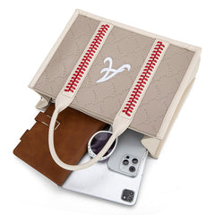 MLB Atlanta Braves Team Whipstitch Tote/Crossbody-Camel