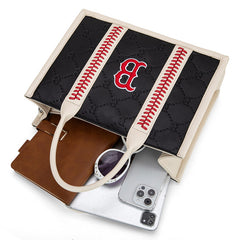 MLB Boston Red Sox Team Whipstitch Tote/Crossbody-Black