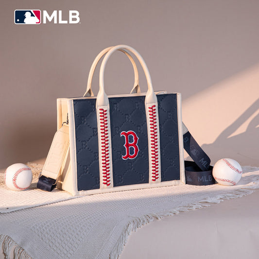 MLB Boston Red Sox Team Whipstitch Tote/Crossbody-Blue