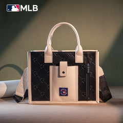 MLB Chicago Cubs Team Whipstitch Tote/Crossbody-Black