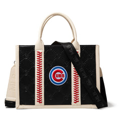 MLB Chicago Cubs Team Whipstitch Tote/Crossbody-Black
