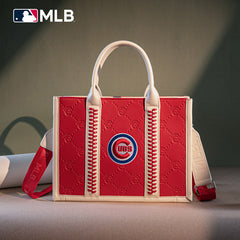 MLB Chicago Cubs Team Whipstitch Tote/Crossbody-Red