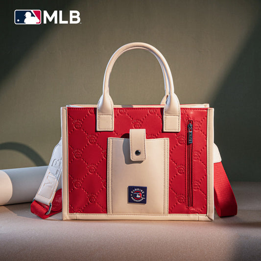 MLB Chicago Cubs Team Whipstitch Tote/Crossbody-Red