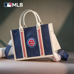 MLB Chicago Cubs Team Whipstitch Tote/Crossbody-Blue
