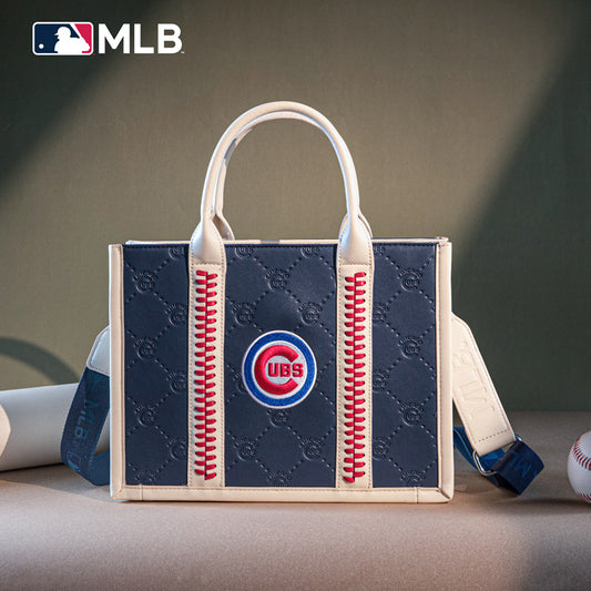 MLB Chicago Cubs Team Whipstitch Tote/Crossbody-Blue