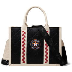 MLB Houston Astros Team Whipstitch Tote/Crossbody-Black
