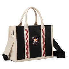 MLB Houston Astros Team Whipstitch Tote/Crossbody-Black