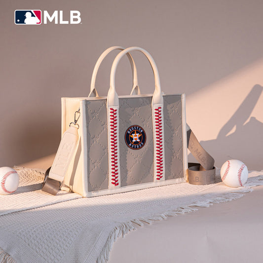 MLB Houston Astros Team Whipstitch Tote/Crossbody-Camel