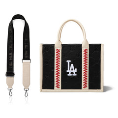 MLB Los Angeles Dodgers Team Whipstitch Tote/Crossbody-Black