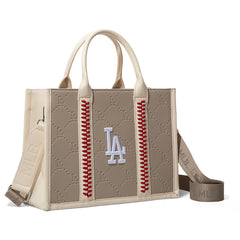 MLB Los Angeles Dodgers Team Whipstitch Tote/Crossbody-Camel