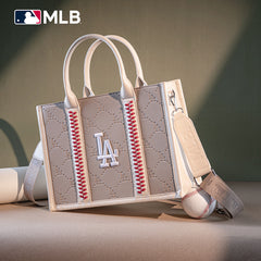 MLB Los Angeles Dodgers Team Whipstitch Tote/Crossbody-Camel