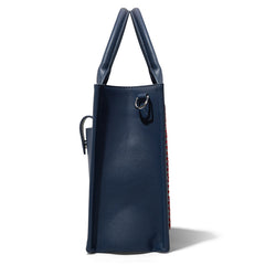 MLB New York Mets Team Whipstitch Tote/Crossbody-Stripe