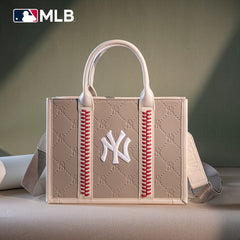 MLB New York Yankees Team Whipstitch Tote/Crossbody-Camel