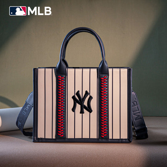 MLB New York Yankees Team Whipstitch Tote/Crossbody-Stripe
