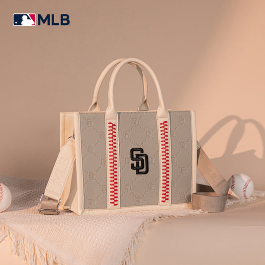 MLB San Diego Padres Team Whipstitch Tote/Crossbody-Camel