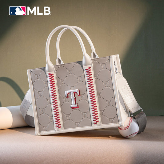 MLB Texas Rangers Team Whipstitch Tote/Crossbody-Camel