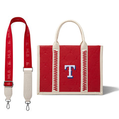 MLB Texas Rangers Team Whipstitch Tote/Crossbody-Red