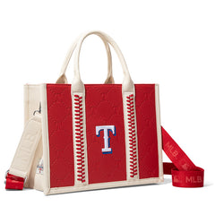 MLB Texas Rangers Team Whipstitch Tote/Crossbody-Red