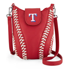 MLB Texas Rangers Leather Crossbody Bag