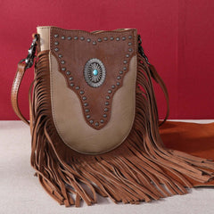 Montana West  Fringe Concho Crossbody
