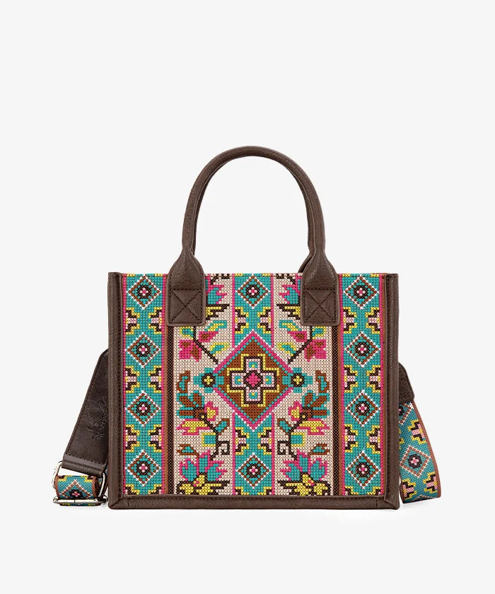 Montana_West_Western_Pattern_Print_Canvas_Tote_Bag_Brown
