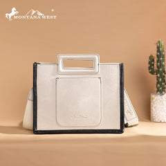 Montana West Cut-Out Embroidered Collection Tote/Crossbody