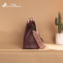 Montana West Cut-Out Embroidered Collection Tote/Crossbody
