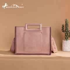 Montana West Cut-Out Embroidered Collection Tote/Crossbody