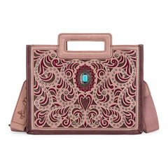 Montana West Cut-Out Embroidered Collection Tote/Crossbody