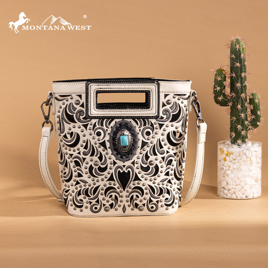 Montana West Cut-Out Embroidered Collection Crossbody