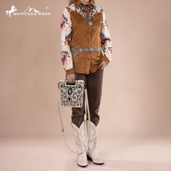 Montana West Cut-Out Embroidered Collection Crossbody