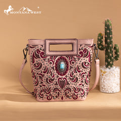 Montana West Cut-Out Embroidered Collection Crossbody