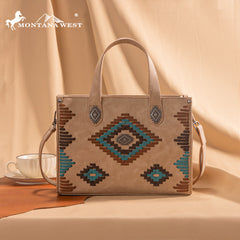 Montana West Aztec Collection Tote/Crossbody Set