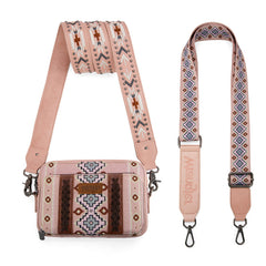 Wrangler Aztec Printed Crossbody Purse