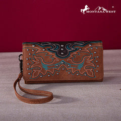 Montana West Embroidered Collection Wallet