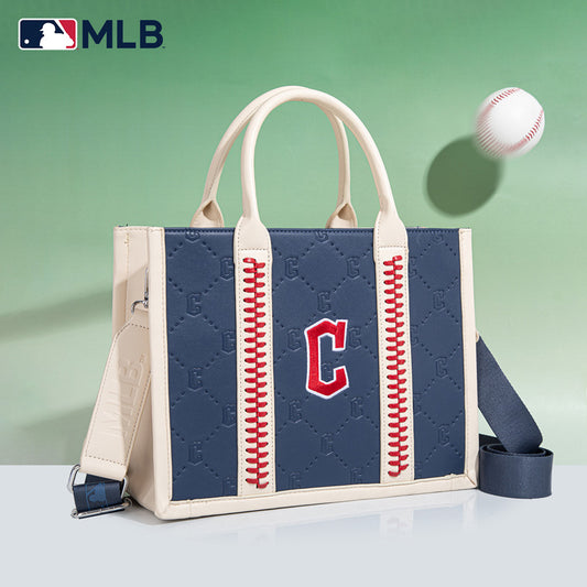 MLB Cleveland Guardians Team Whipstitch Tote/Crossbody