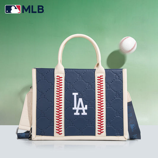 MLB Los Angeles Dodgers Team Whipstitch Tote/Crossbody-Blue