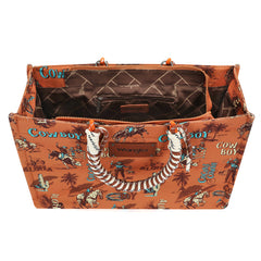 Wrangler Cowboy Print Tote Bag