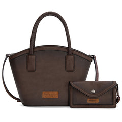 Wrangler Braided Ombre Leather Tote Bag Set