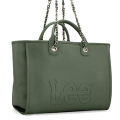 LEE Top Handle/Chain Strap Wide Tote