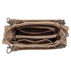 Montana West Diamond Cross Stitch Concealed Carry Satchel