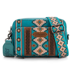 Wrangler Aztec Printed Crossbody Purse