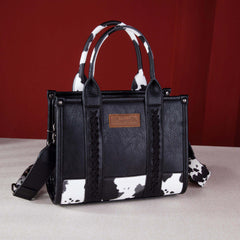 Wrangler Concealed Carry Leopard/Crocodile/Cow Pattern Tote/Crossbody Bag